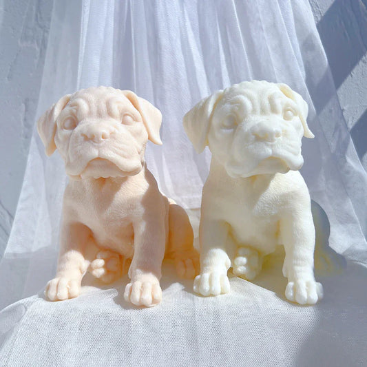 Boxer Puppy Candle Mould
