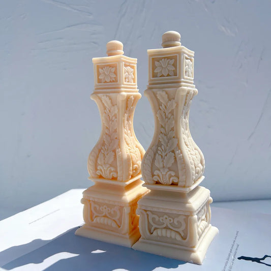 Classical Roman Pillar Taper Candle Mould