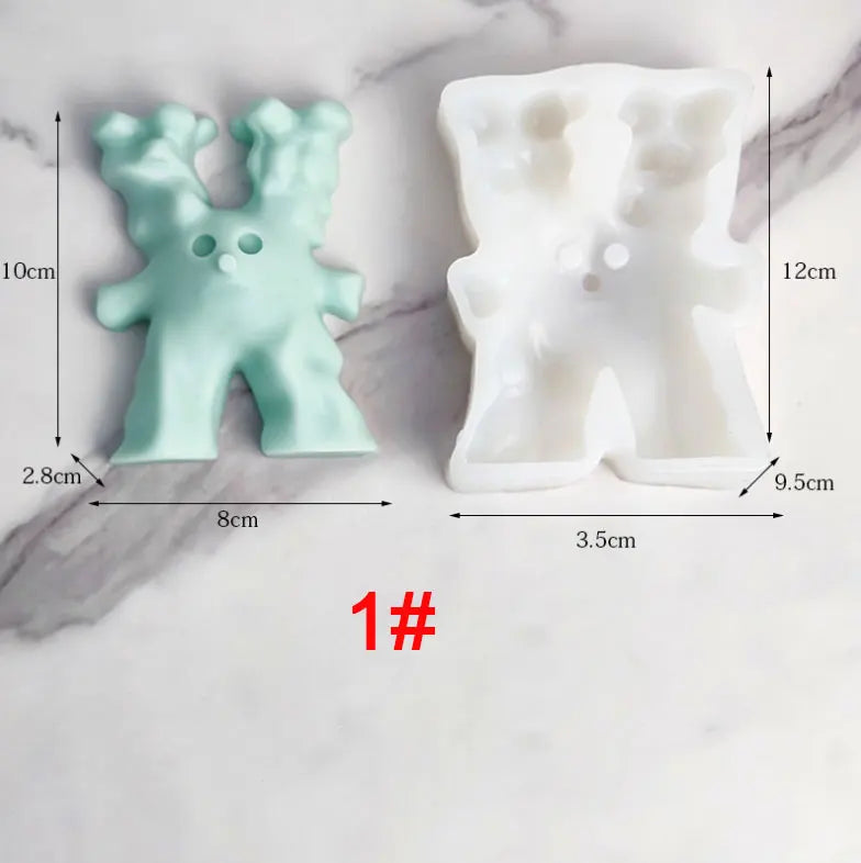 Snowman Monster Candle Silicone Mould