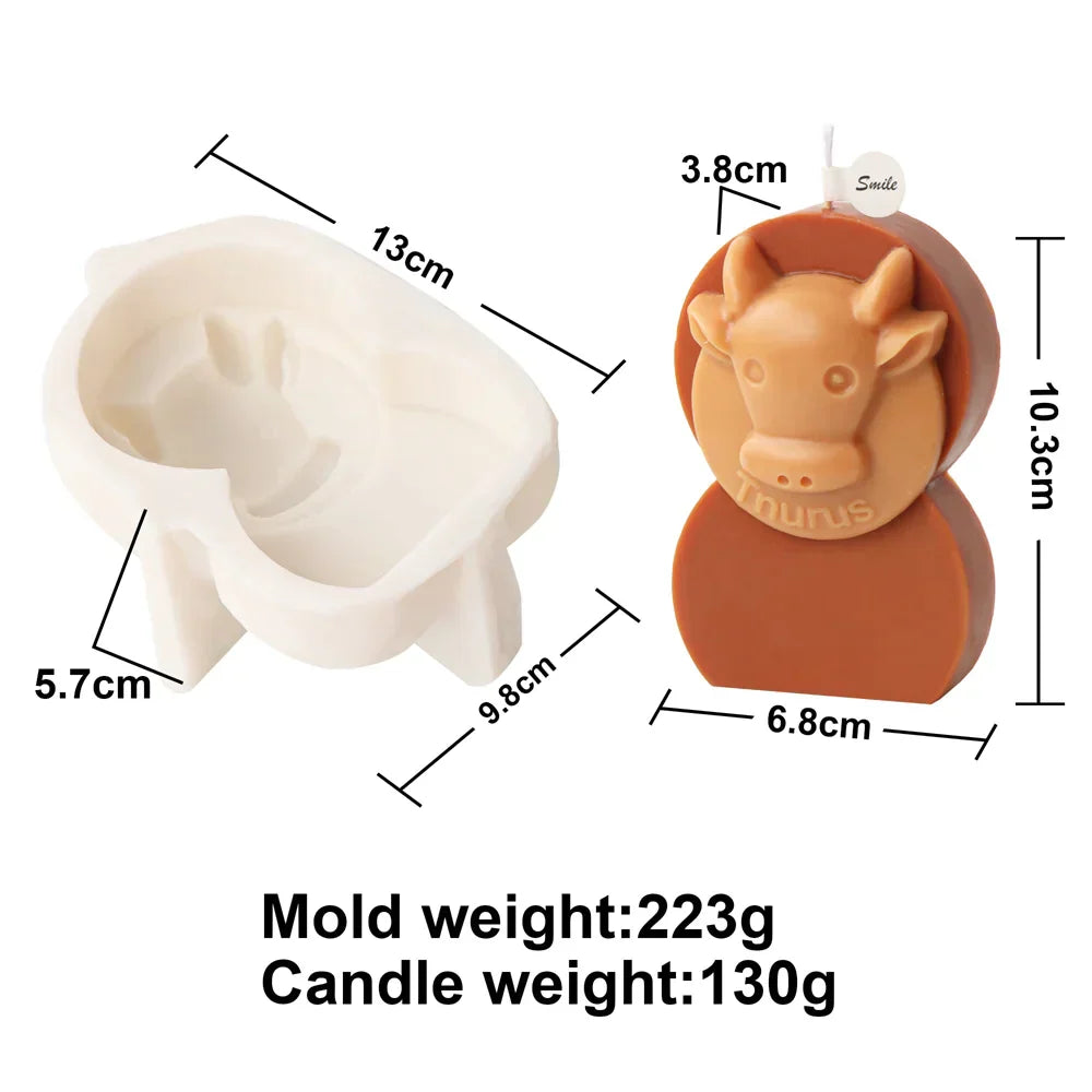 Astrology Art Craft DIY 12 Constellation Silicone Candle Moulds