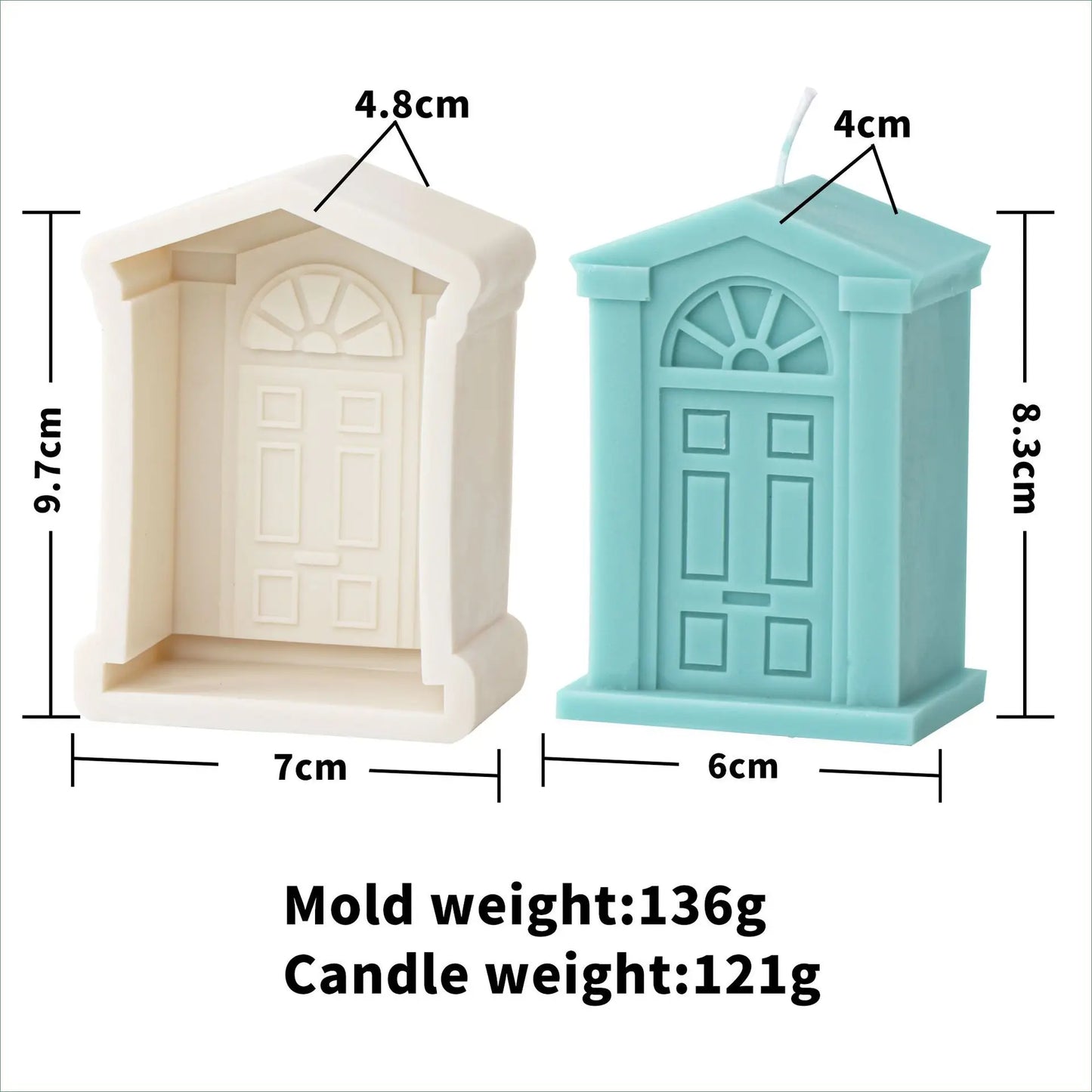 Doors And Windows Silicone Mould for Candles