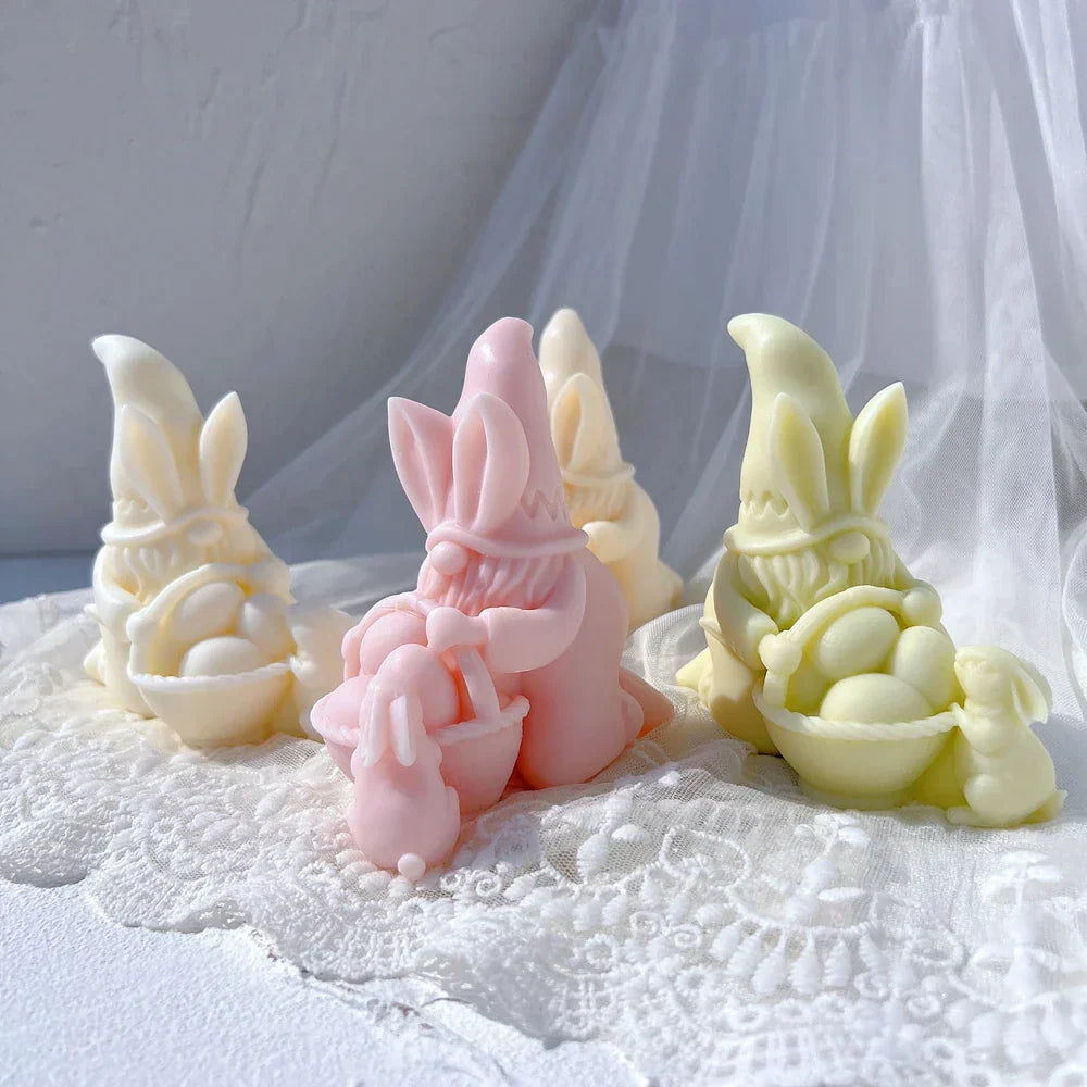 Easter Gnomes Silicone Candle Moulds