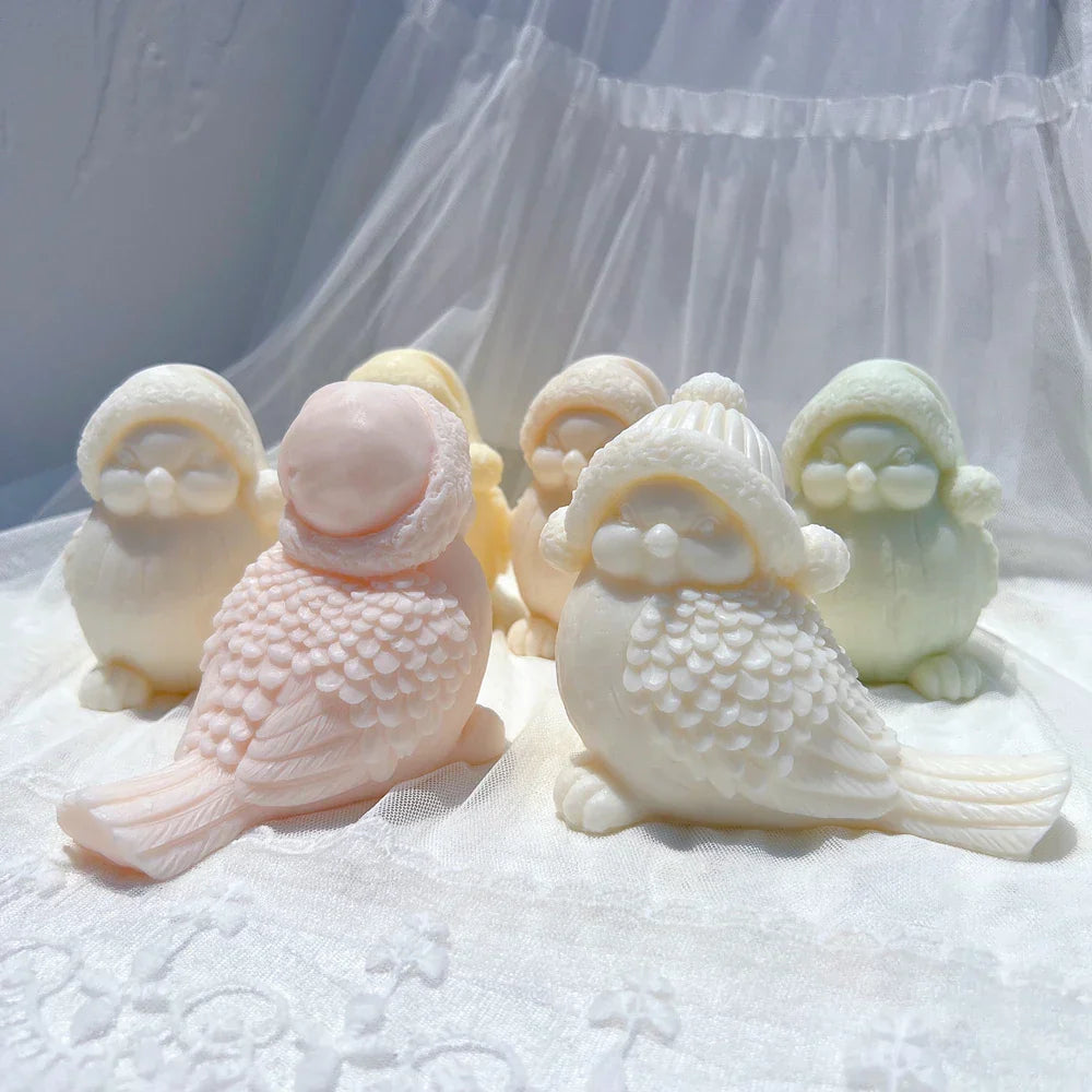 Holiday Snowbird Silicone Candle Mould