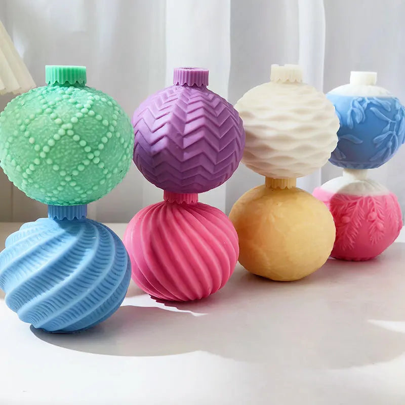 Christmas Ball Candle Silicone Mould
