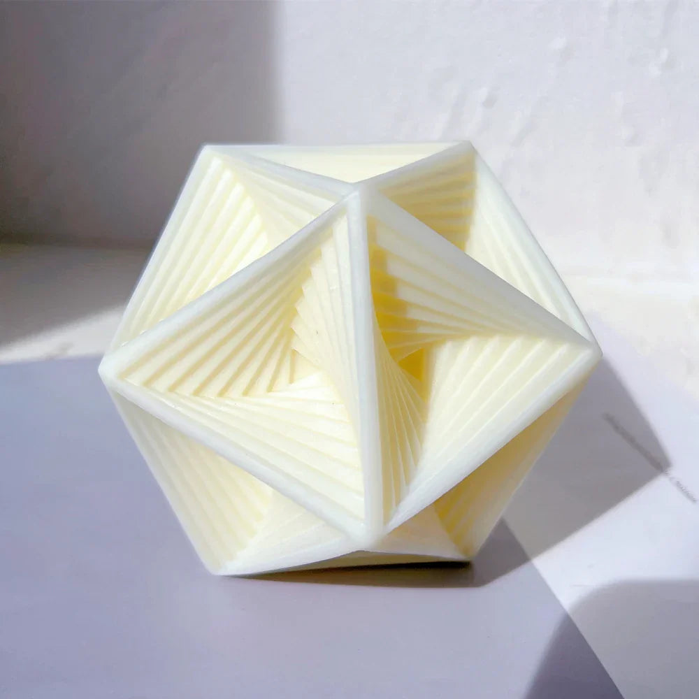 Geometric Five Pointed Star Candle Mould - Pentagram Design