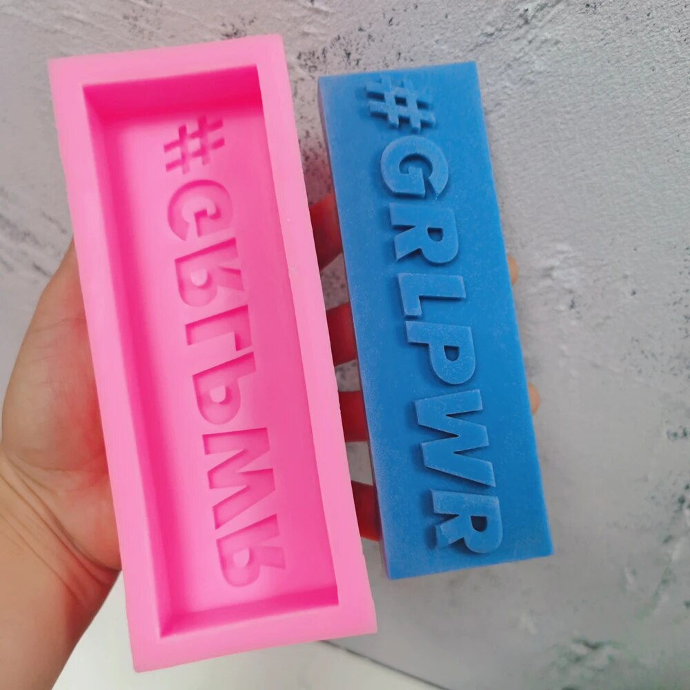 DIY 16 Designs Extra Babe Mood Words Slogan Candle Silicone Mould