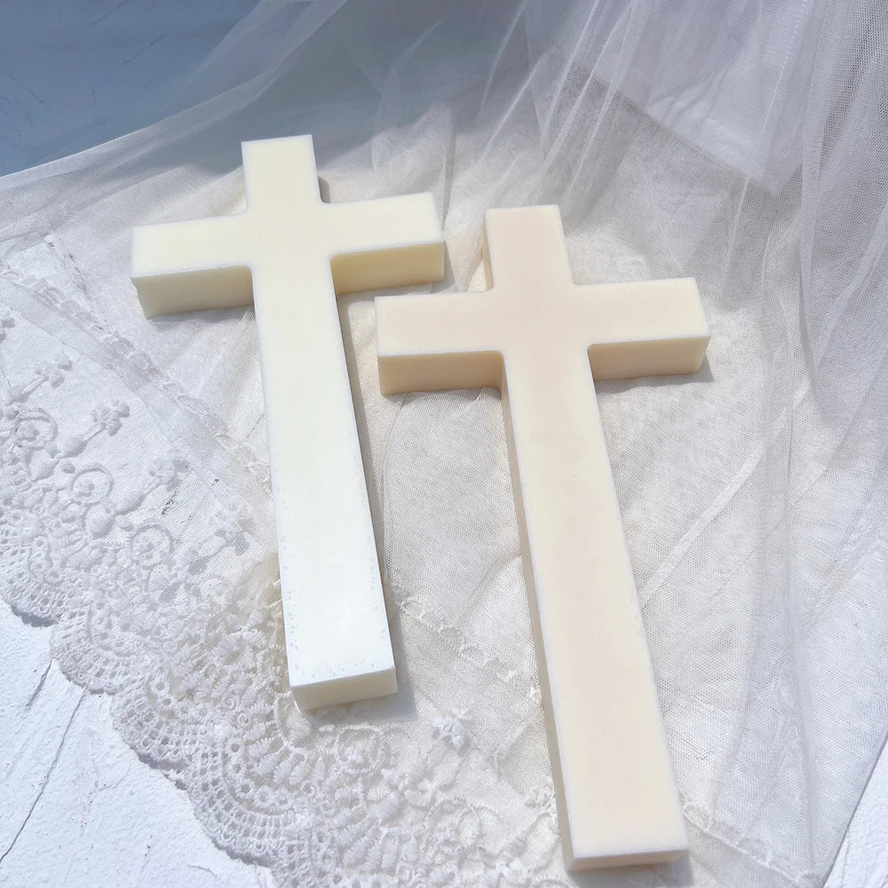 Big Size Cross Candle Silicone Mould