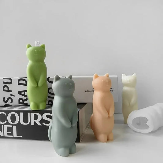 Standing Cat Candle Mould