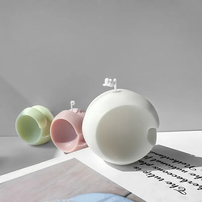 Geometric Rotating Ball Silicone Candle Mould