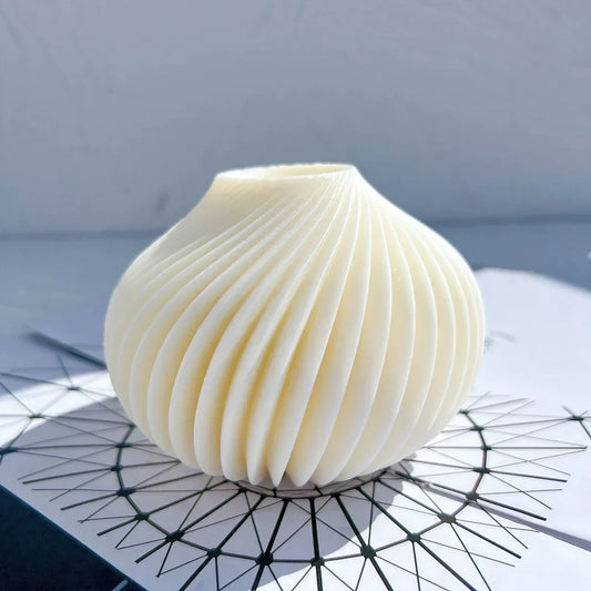 Geometric Spiral Ball Silicone Candle Mould