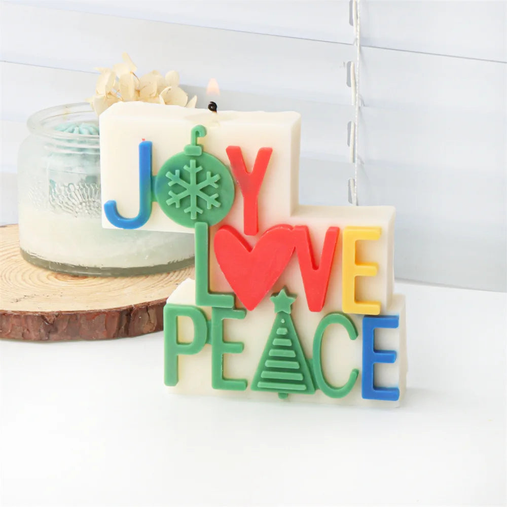 Christmas Joy Candle Moulds