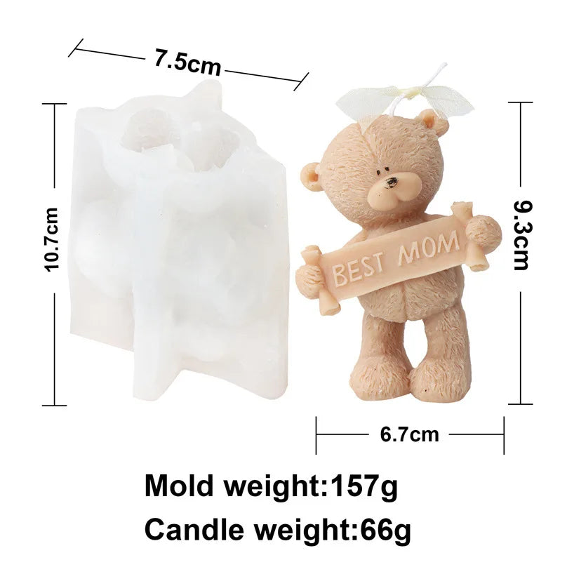 Confession Bear Silicone Candle Mould