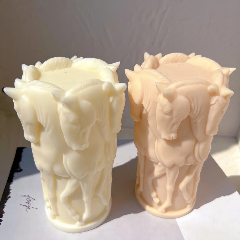 Horse Herd Candle Mould