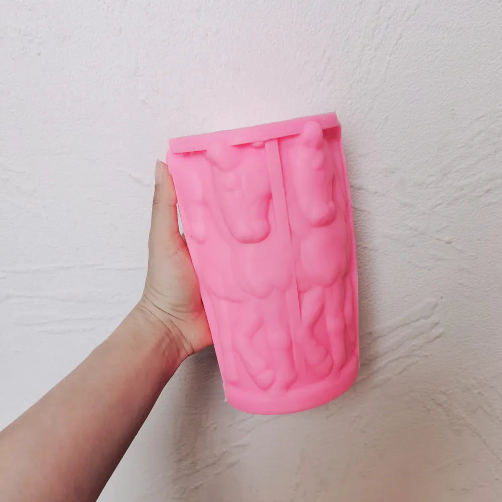 Horse Herd Candle Mould
