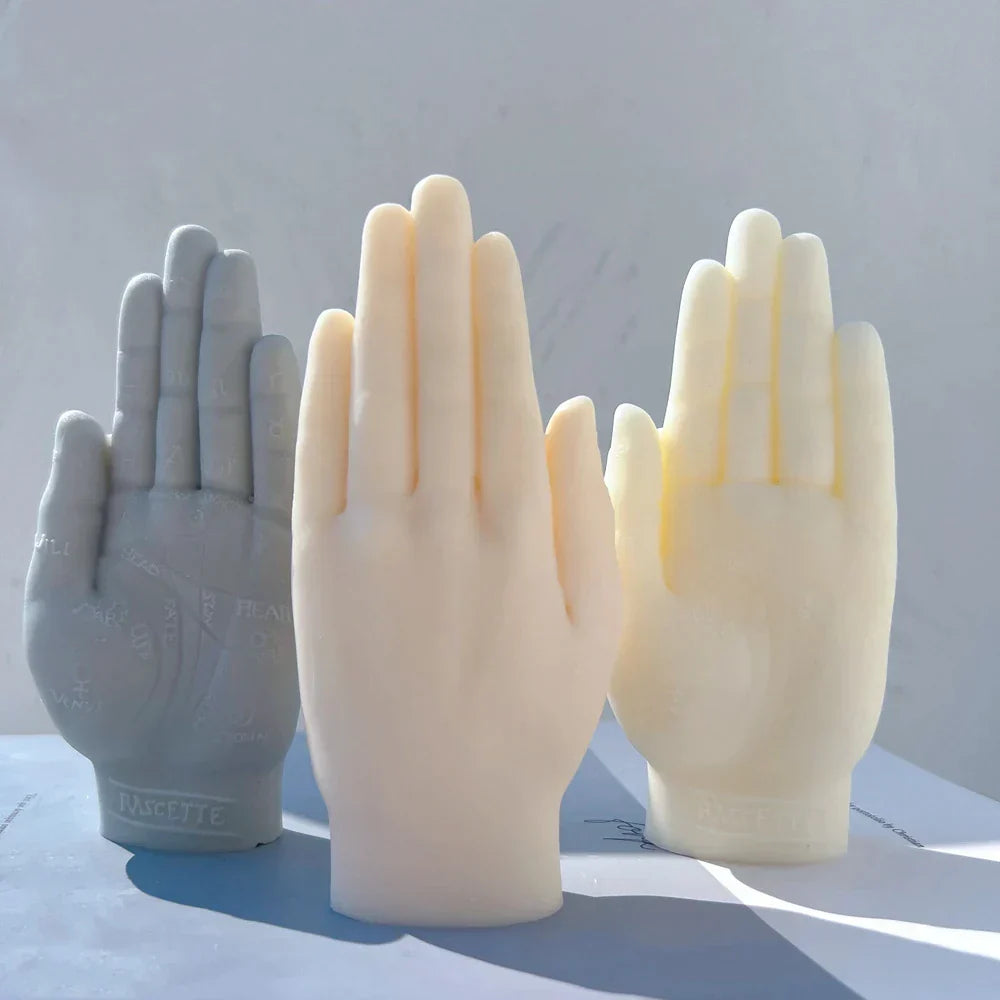 Palmistry Hand Sculpture Candle Mould