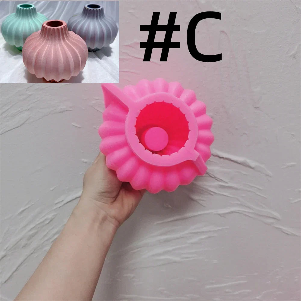 DIY Geometric Vase Silicone Mould for Flower Pots