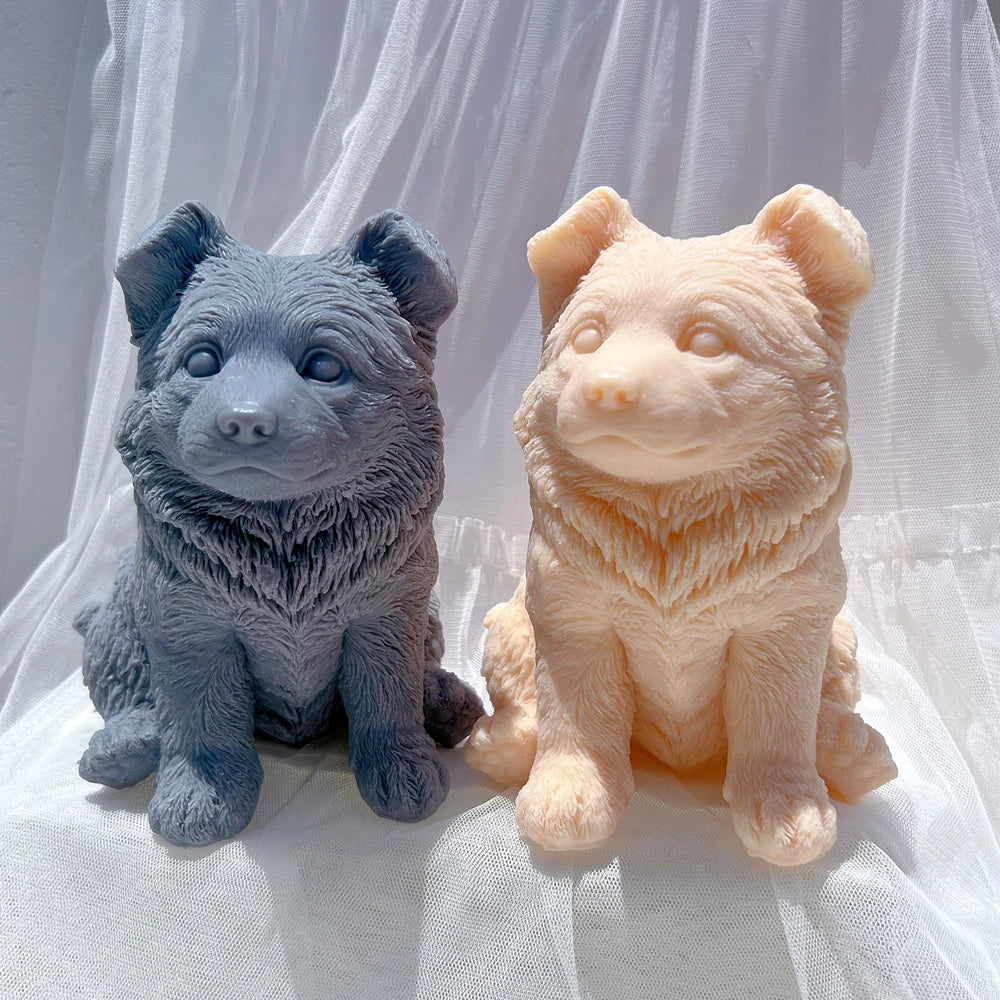 Sitting Puppy Silicone Candle Mould