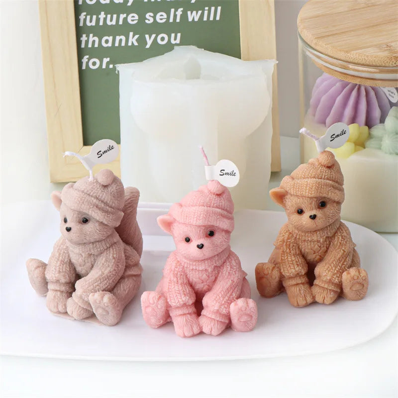 Cute Cats Candle Mould Silicone