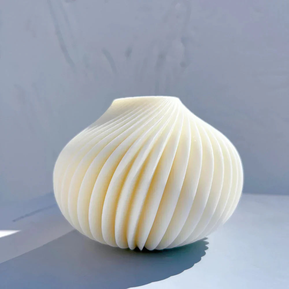 Geometric Spiral Ball Silicone Candle Mould
