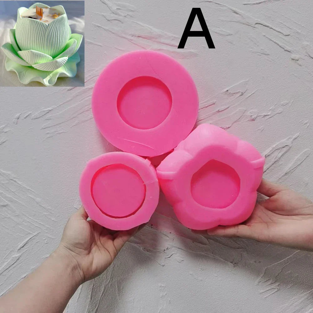 Lotus Tea Light Holder Silicone Mould