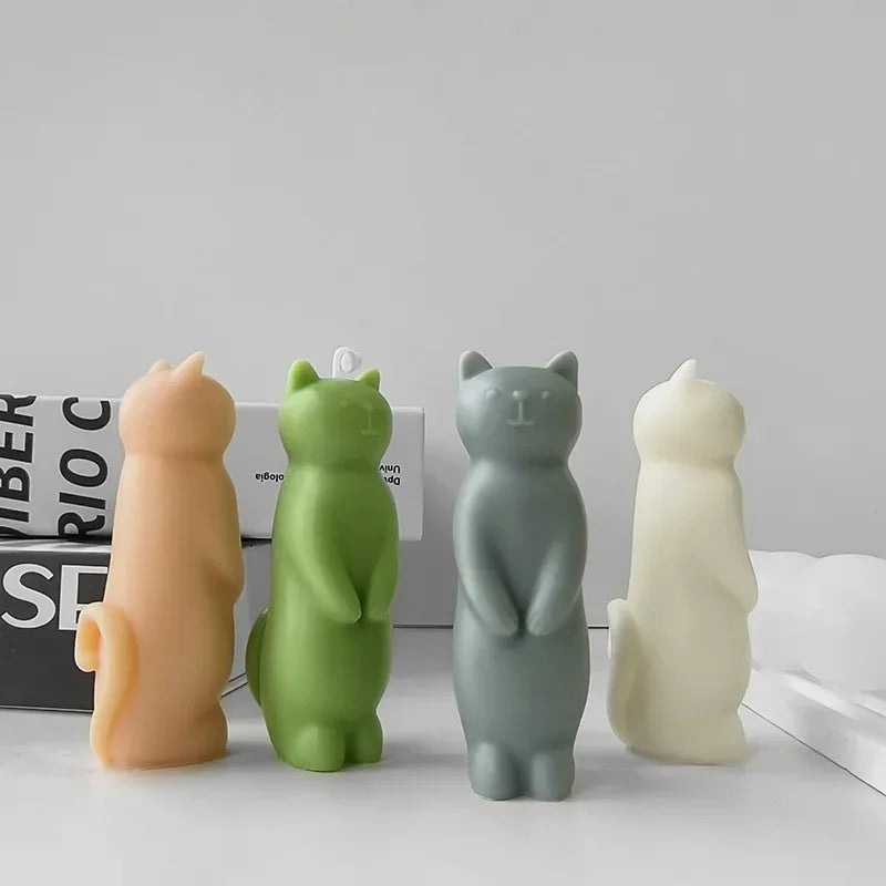 Standing Cat Candle Mould