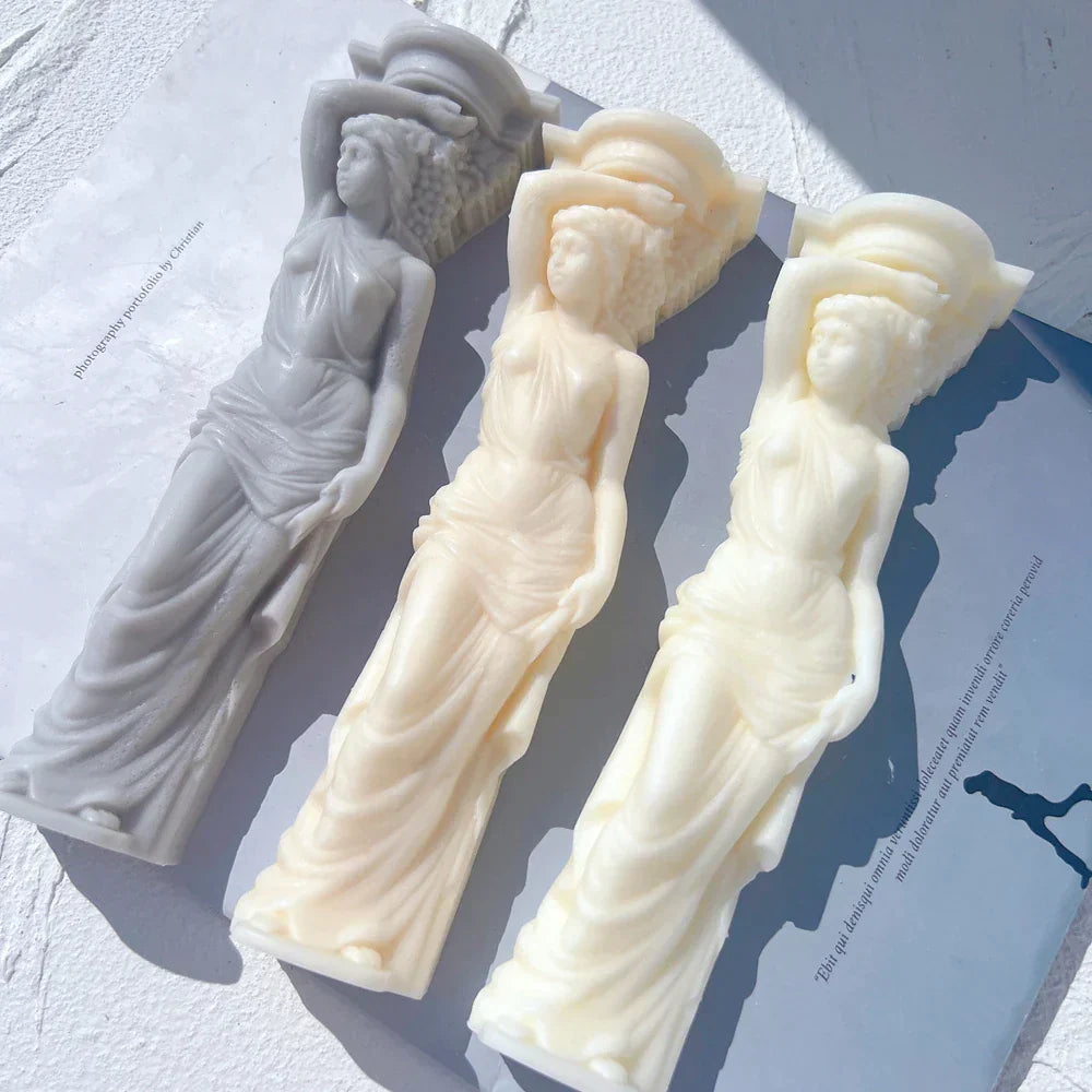 Caryatid Statue Candle Mould