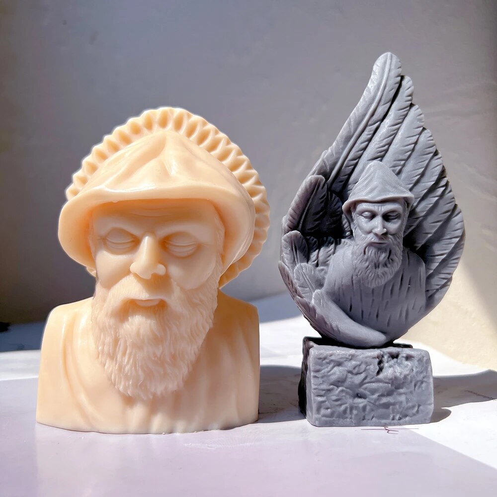 Saint Charbel in Angel Wing Candle Mould
