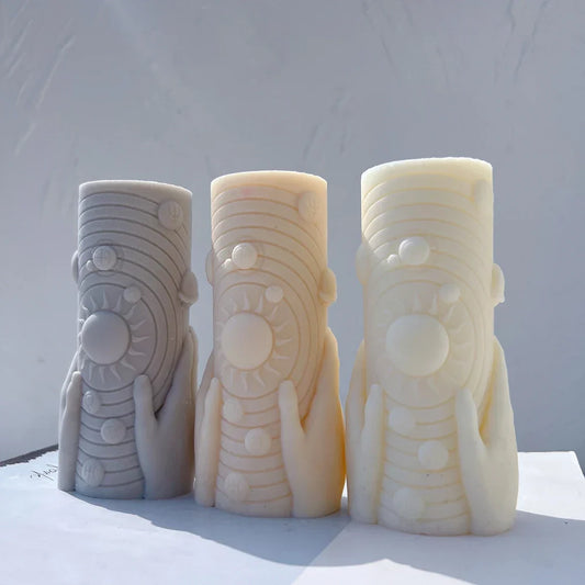 Solar System Candle Moulds: Astrological Home Decor Symbols