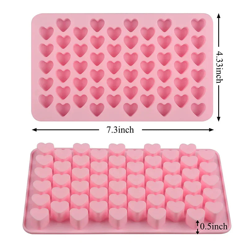 Heart Shaped Wax Melts Silicone Candle Mould