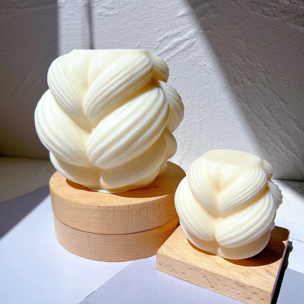 Swirl Twisted Knot Candle Moulds
