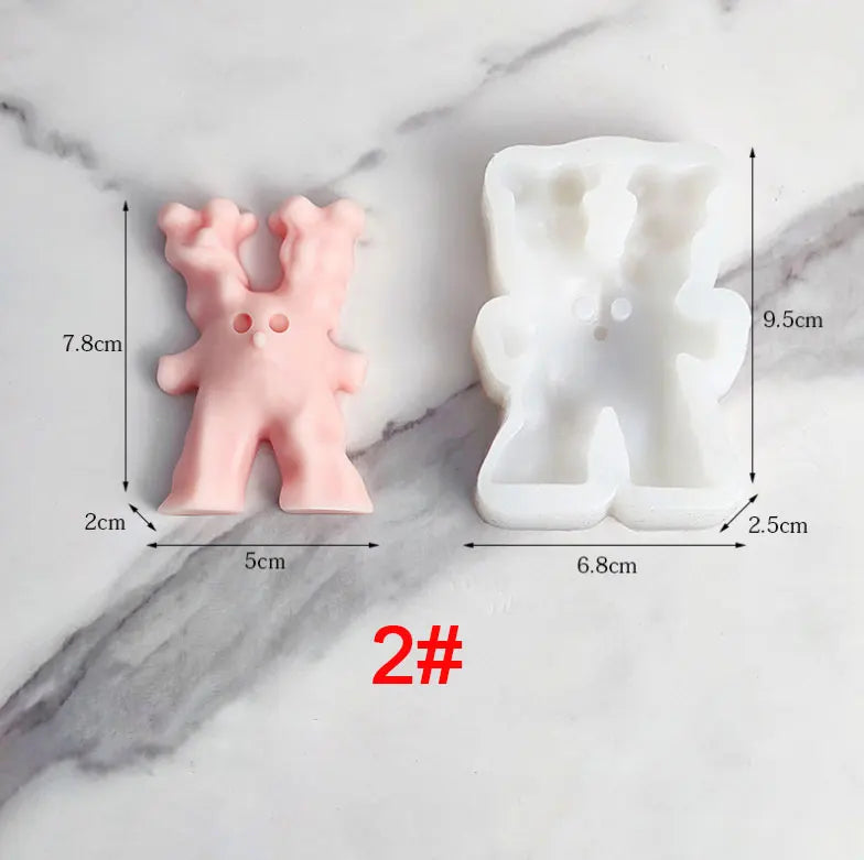 Snowman Monster Candle Silicone Mould