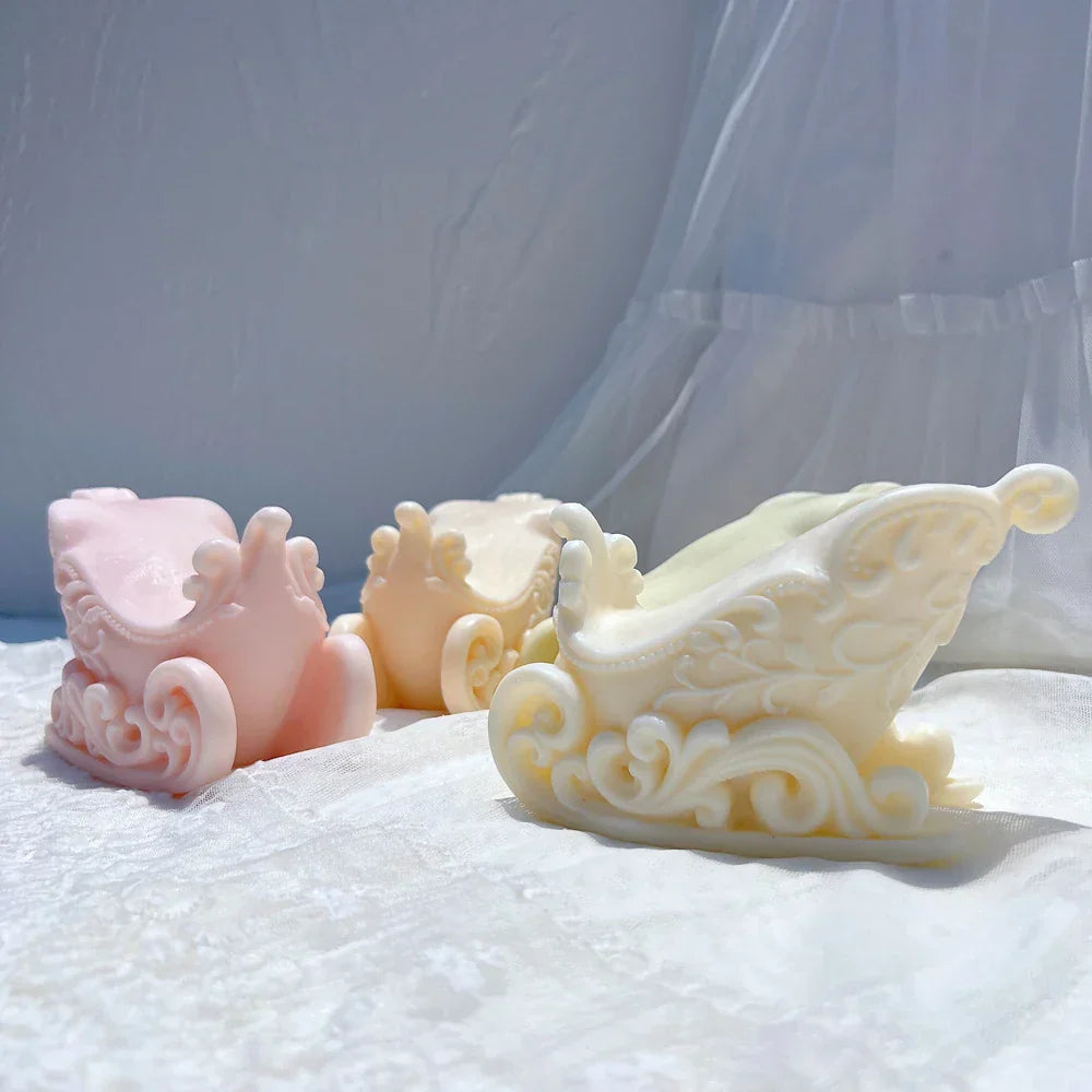 Christmas Sleigh Silicone Candle Mould