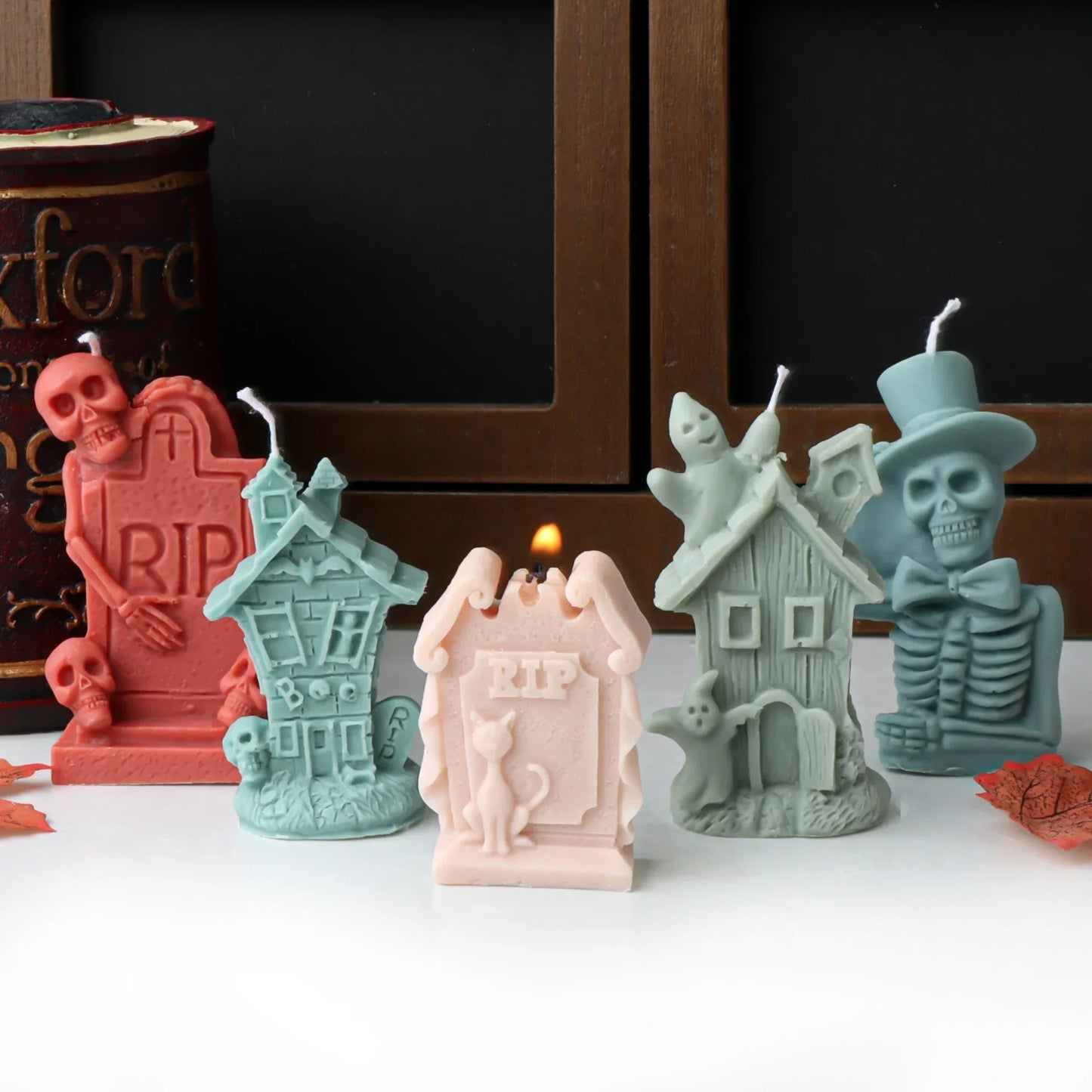 Halloween Spooky House Candle Silicone Moulds