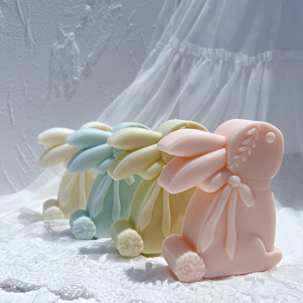 Cute Rabbit Silicone Candle Mould