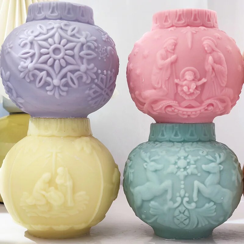 Christmas Bauble Candle Mould