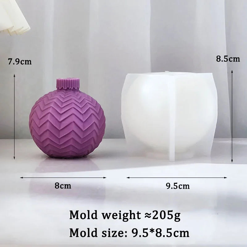 Christmas Ball Candle Silicone Mould