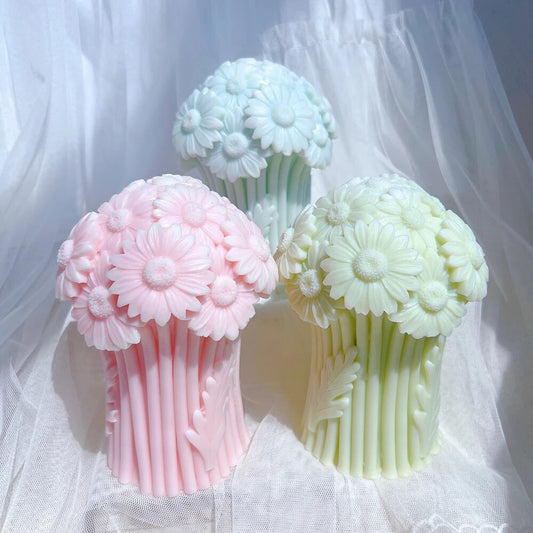 Daisy Flower Bouquet and Calla Lily Flower Bouquet Candle Mould