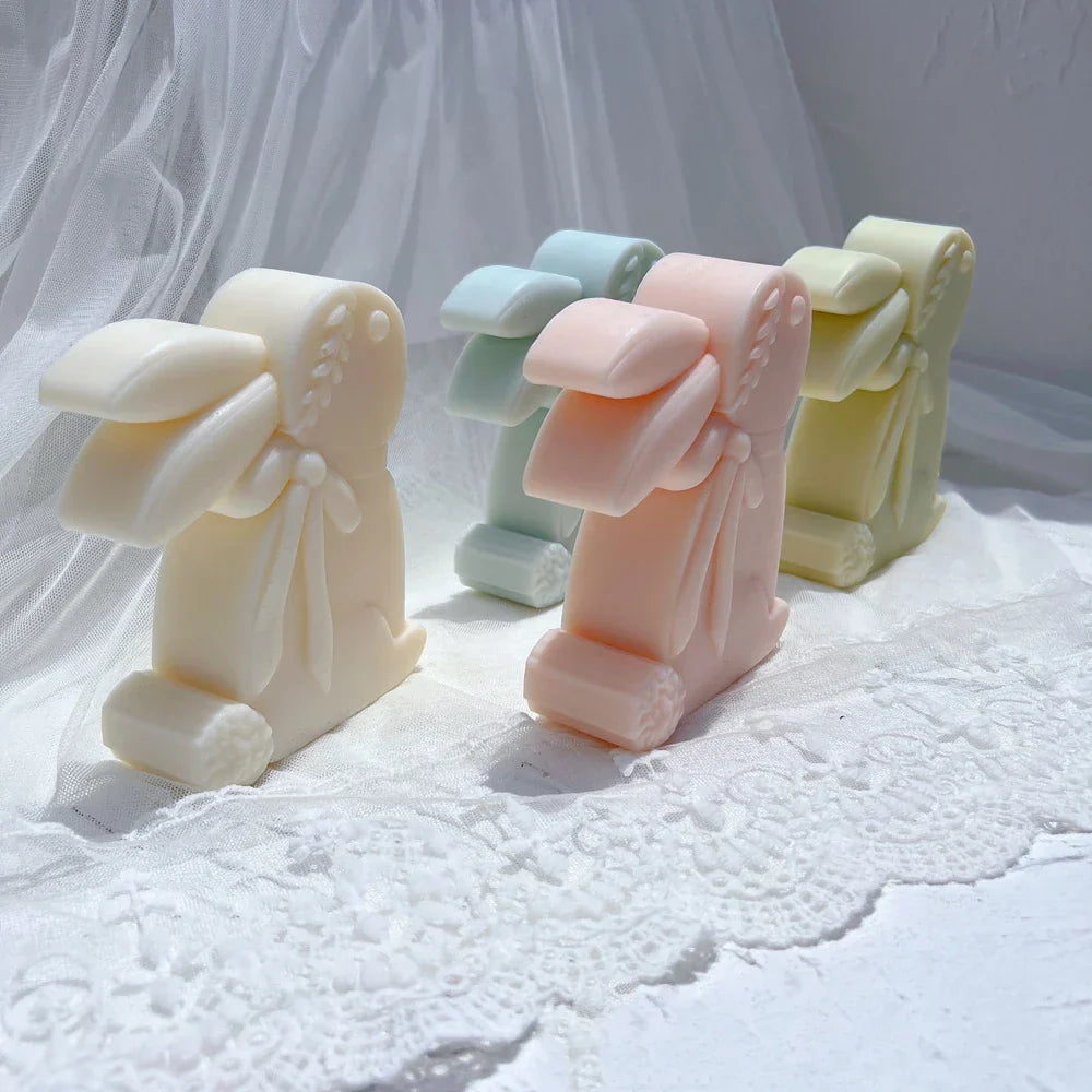 Cute Rabbit Silicone Candle Mould