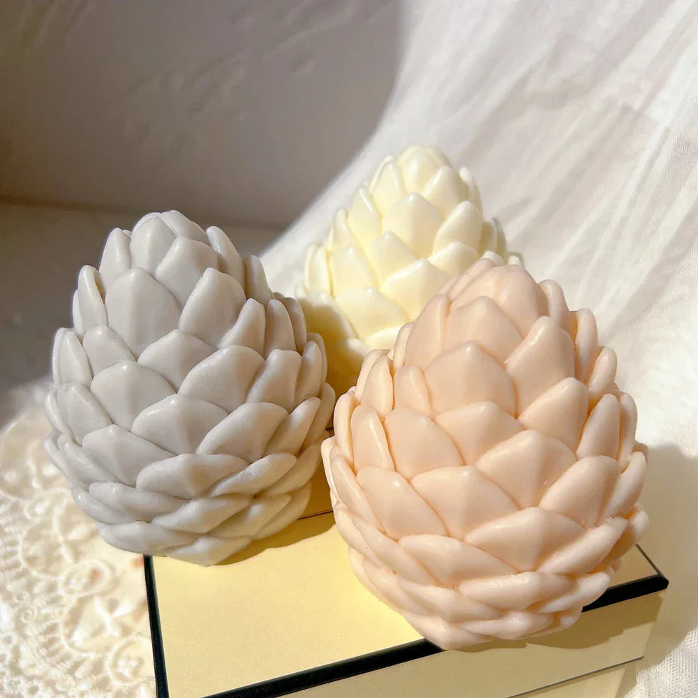 Christmas Pine Cone Silicone Candle Mould - DIY Handmade
