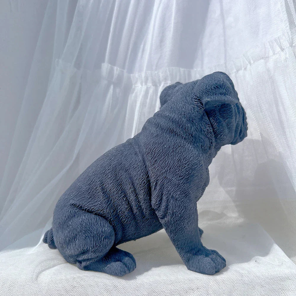 Charming Bulldog Puppy Candle Mould