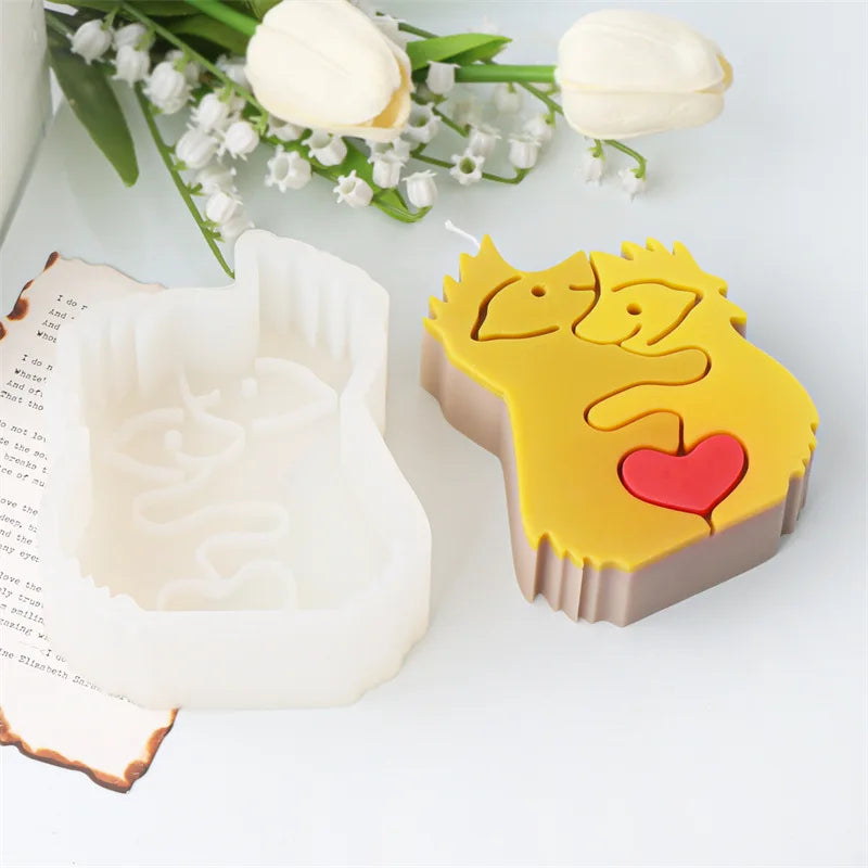 Mother's Day Cute Animals Series Candle Moulds