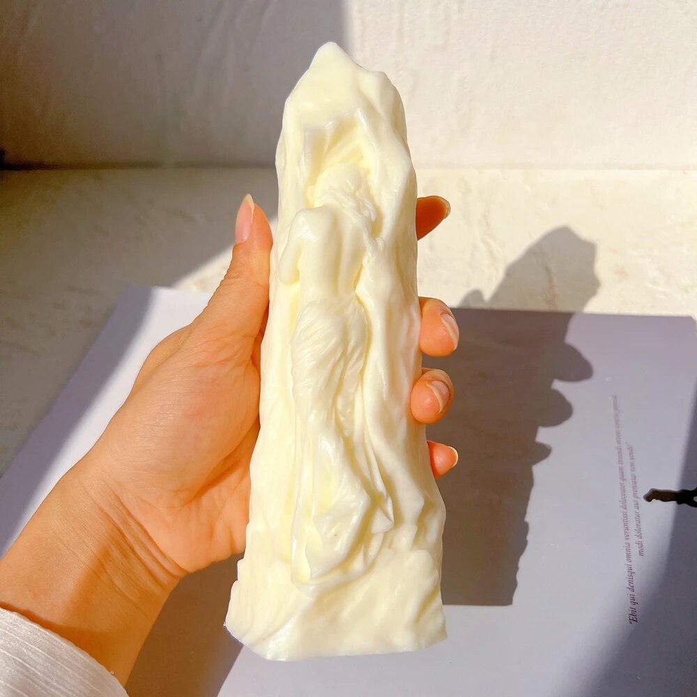 Stone Women Statue Silicone Candle Mould