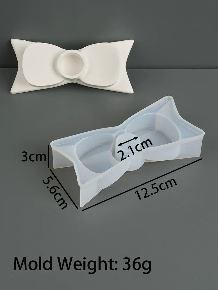 Bow Candle Holder Silicone Mould
