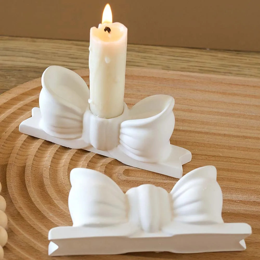 Bow Candle Holder Silicone Mould