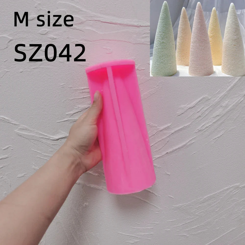27CM Cone Christmas Tree Silicone Candle Mould