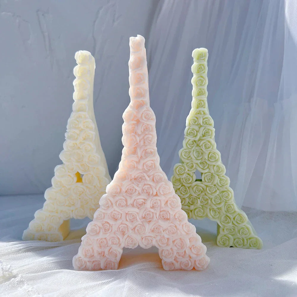Rose Eiffel Tower Candle Mould