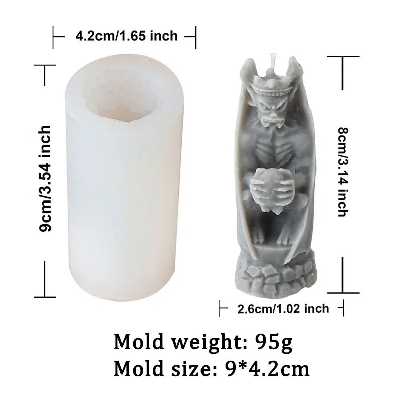 Halloween Axe Reaper Zombie Candle Mould