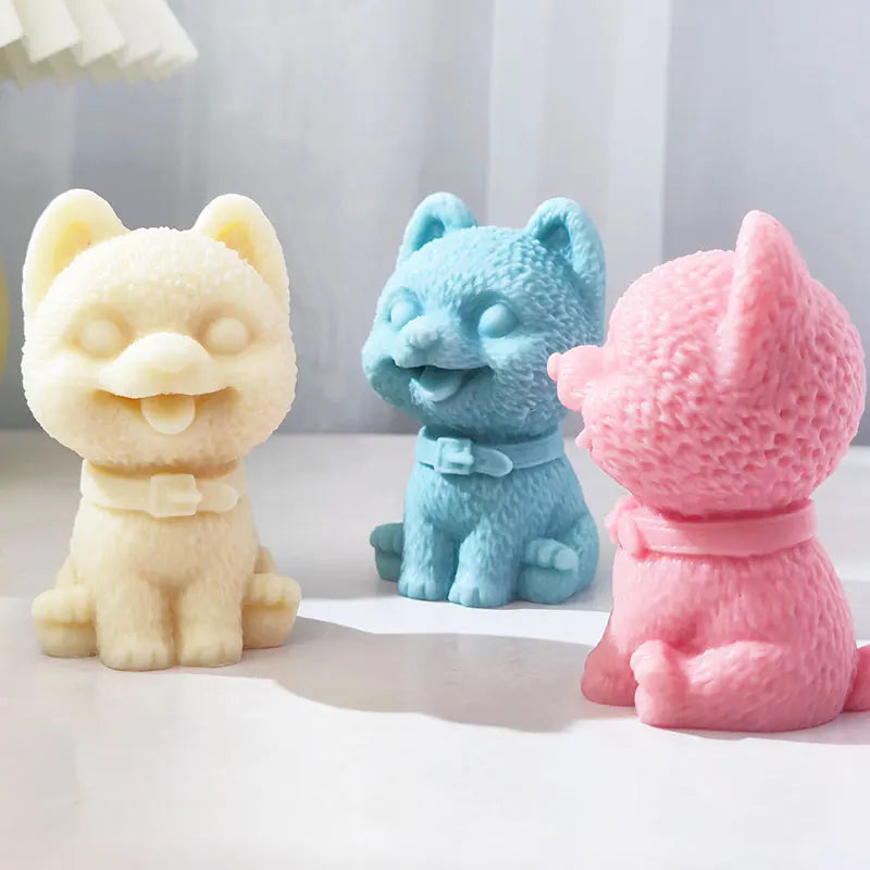 Flying Ear Bichon Silicone Candle Mould