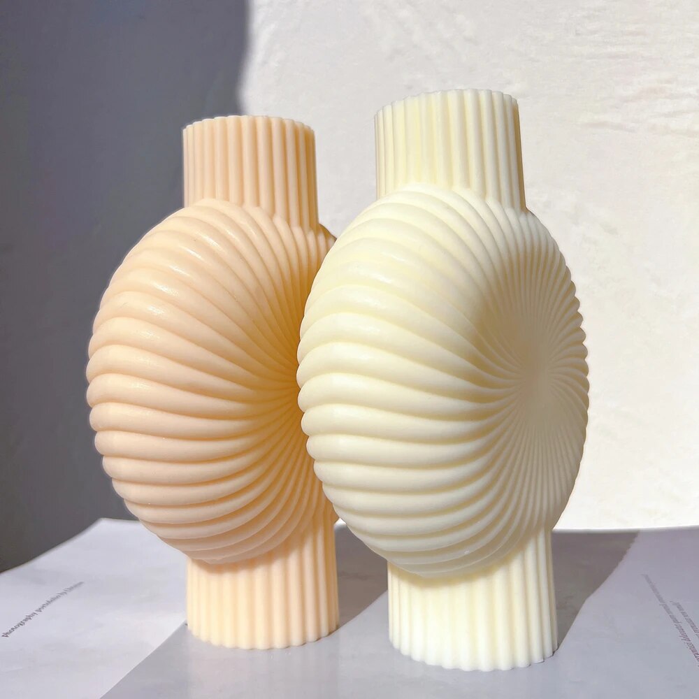 Swirl Vase Candle Mould