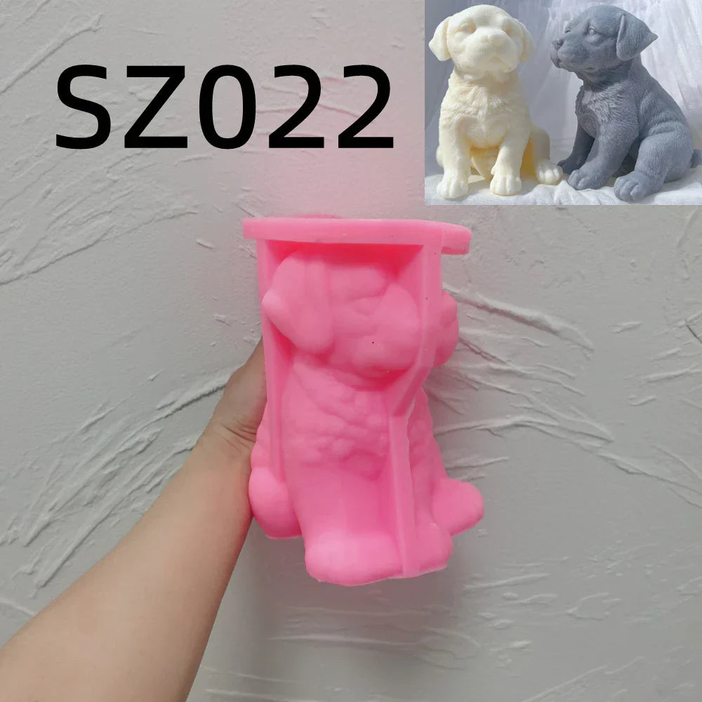 Labrador Puppy Dog Candle Mould